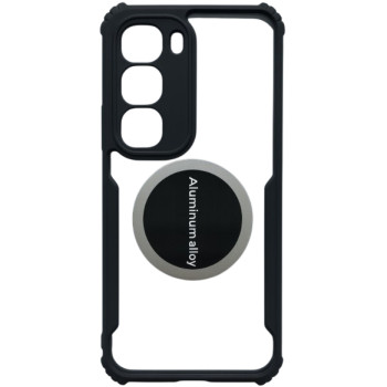 Чехол - накладка Acryl Cooling Armor для Infinix Hot 60 Pro+ с металлической пластиной, Black