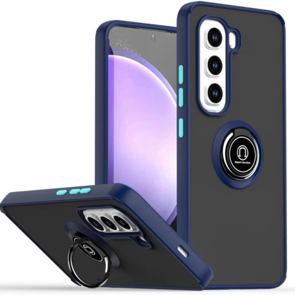 Чохол - накладка TPU Color Matte Ring для Infinix Hot 60 Pro+ синій