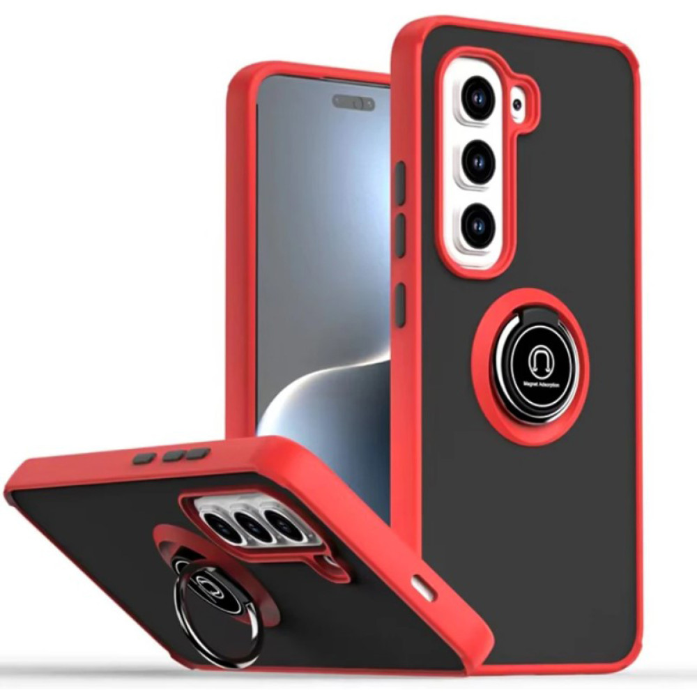 Чохол - накладка TPU Color Matte Ring для Infinix Hot 60 Pro+ червоний