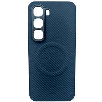 Чехол Carbon Shield with Ring для Infinix Hot 60 Pro с поддержкой беспроводной зарядки