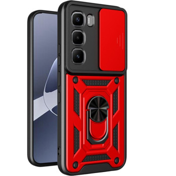 Чохол накладка Ricco Camera Sliding для Infinix Hot 60 Pro з металевим кільцем і захистом камери