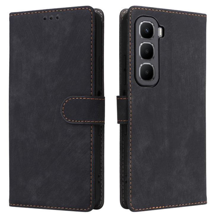 Чехол книжка Velvet Leather Case для Infinix Hot 60i 4G с отделением для карт
