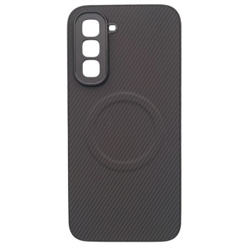 Чехол Carbon Shield with Ring для Infinix Hot 70 4G с поддержкой беспроводной зарядки