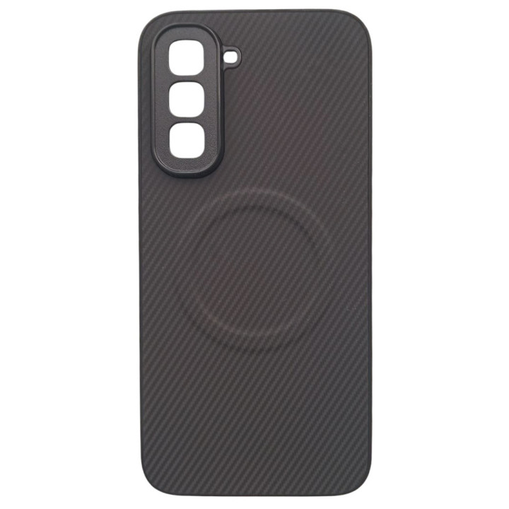 Чехол Carbon Shield with Ring для Infinix Hot 70 4G с поддержкой беспроводной зарядки