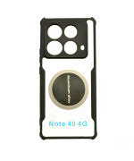Чехол - накладка Acryl Cooling Armor для Infinix Note 40 с магнитной пластиной, Black