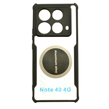 Чехол - накладка Acryl Cooling Armor для Infinix Note 40 с магнитной пластиной, Black