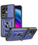 Чехол накладка Ricco Camera Sliding для Infinix Note 50 Pro+ с металлическим кольцом и защитой камеры