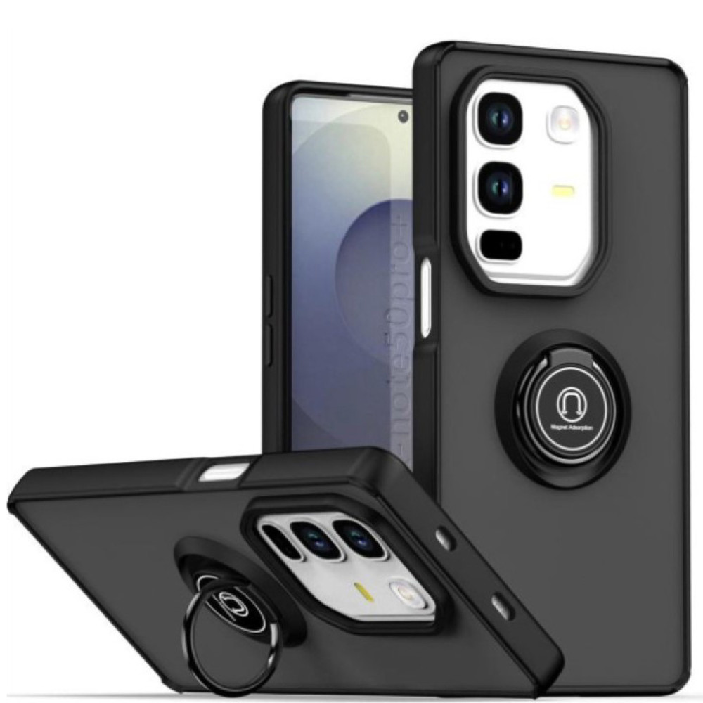 Чохол - накладка TPU Color Matte Ring для Infinix Note 50 Pro+ чорний