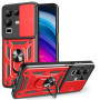 Чехол накладка Ricco Camera Sliding для Infinix Note 50 Pro+ с металлическим кольцом и защитой камеры черный