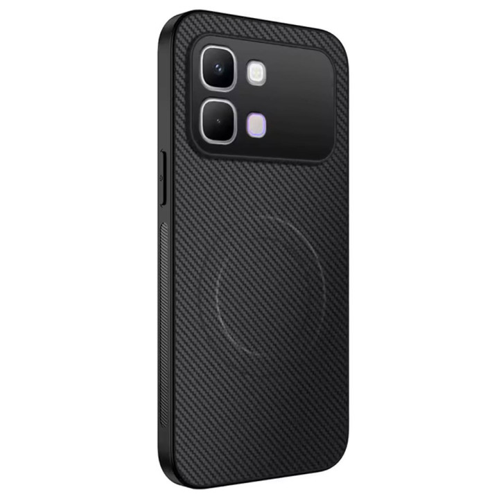 Чехол Carbon Shield with Ring для Infinix Note Edge 5​G с поддержкой беспроводной зарядки