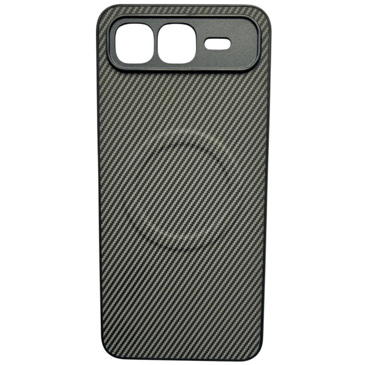 Чехол Carbon Shield with Ring для Infinix Smart 10 Plus с поддержкой беспроводной зарядки