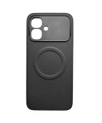Чохол Carbon Shield with Ring для Infinix Smart 20 з підтримкою бездротової зарядки