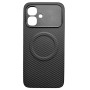 Чехол Carbon Shield with Ring для Infinix Smart 20 с поддержкой беспроводной зарядки