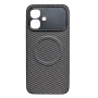 Чехол Carbon Shield with Ring для Infinix Smart 20 с поддержкой беспроводной зарядки