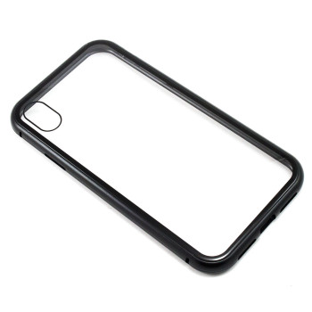 Накладка бампер магнит Bakeey Metal Frame для Apple iPhone XR, Black