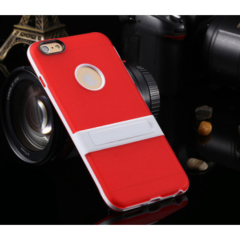 Силіконовий чохол з підставкою для iPhone 6 plus (5.5") red
