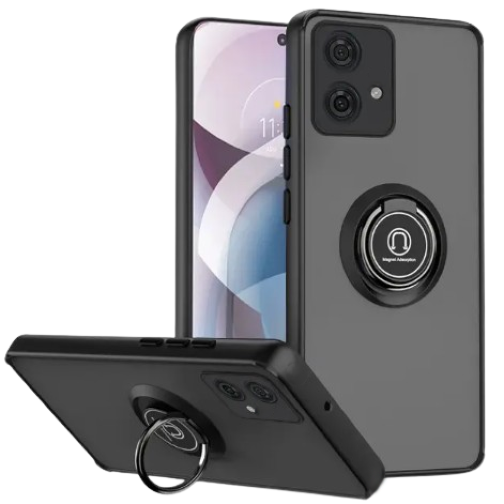 Чехол - накладка TPU Color Matte Ring для Motorola Edge 40 Neo черный