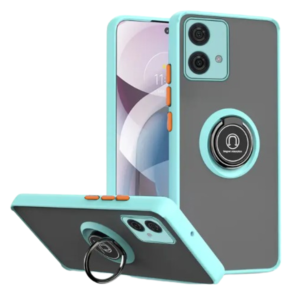 Чехол - накладка TPU Color Matte Ring для Motorola Edge 40 Neo голубой