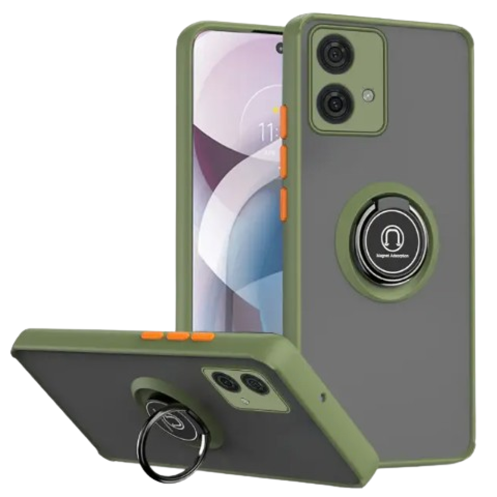 Чехол - накладка TPU Color Matte Ring для Motorola Edge 40 Neo оливковый