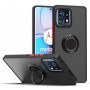 Чехол-накладка TPU Color Matte Ring для Motorola Edge 40 Pro​ чёрно-красный