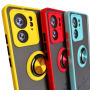 Чехол - накладка TPU Color Matte Ring для Motorola Edge 40 красный
