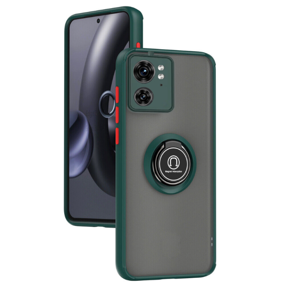 Чехол - накладка TPU Color Matte Ring для Motorola Edge 40 зеленый