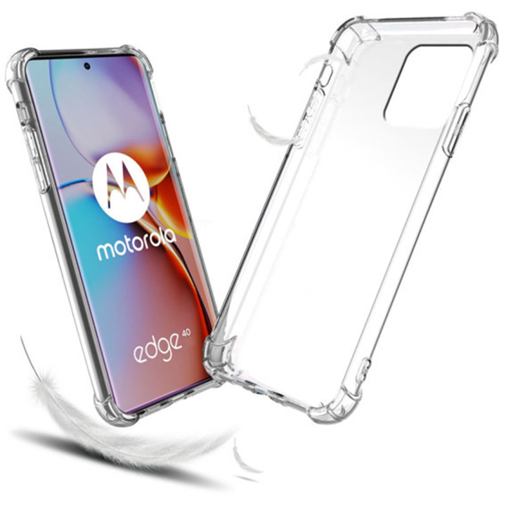 Прозрачный силиконовый чехол для Motorola Edge 40