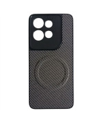 Чохол Carbon Shield with Ring для Motorola Edge 50 Neo 5G / 60 Neo 5G з підтримкою бездротової зарядки