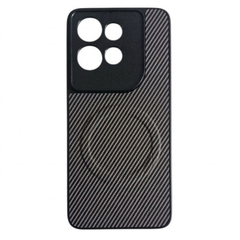 Чохол Carbon Shield with Ring для Motorola Edge 50 Neo 5G / 60 Neo 5G з підтримкою бездротової зарядки