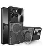 Чохол Omeve Magnetic Ring для Motorola Edge 50 Neo 5G / 60 Neo 5G із захисною шторкою на камеру