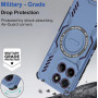 Чохол - накладка Omeve Armor Cooling with Ring для Motorola Edge 60 Fusion з магнітним кільцем