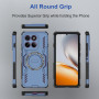 Чохол - накладка Omeve Armor Cooling with Ring для Motorola Edge 60 Fusion з магнітним кільцем