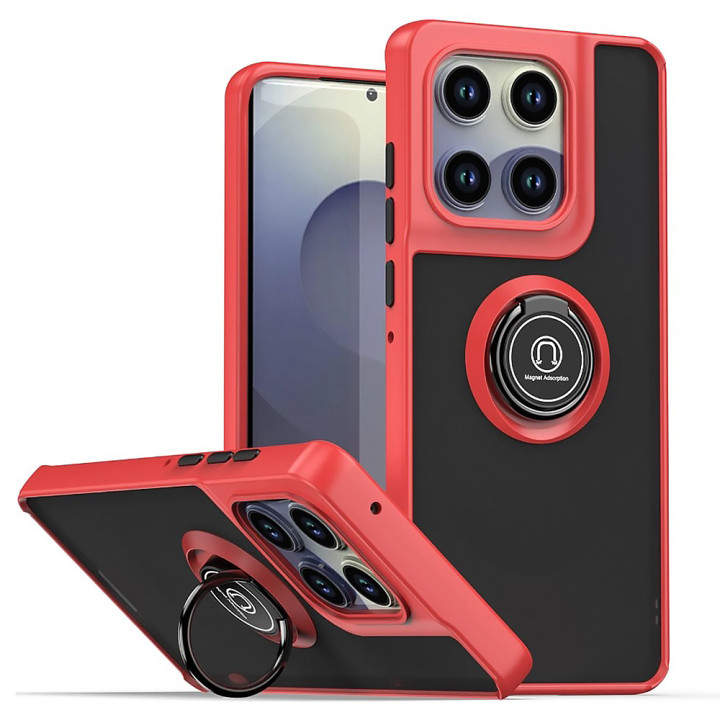 Чехол TPU Color Matte Ring для Motorola Edge 60 с кольцом - подставкой