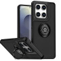 Чохол TPU Color Matte Ring для Motorola Edge 60 з кільцем - підставкою чорний