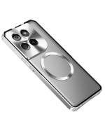 Чехол накладка Metal Glass Ring для Motorola Edge 60 Pro с металлическим кольцом и дополнительной защитой на камеру