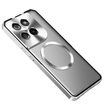 Чехол накладка Metal Glass Ring для Motorola Edge 60 Pro с металлическим кольцом и дополнительной защитой на камеру