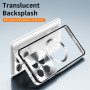 Чехол накладка Metal Glass Ring для Motorola Edge 70 Fusion с металлическим кольцом и дополнительной защитой на камеру
