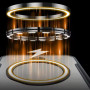 Протиударний чохол XUNDD Ring для Motorola Edge 60 Pro з кільцем-тримачем, Black 