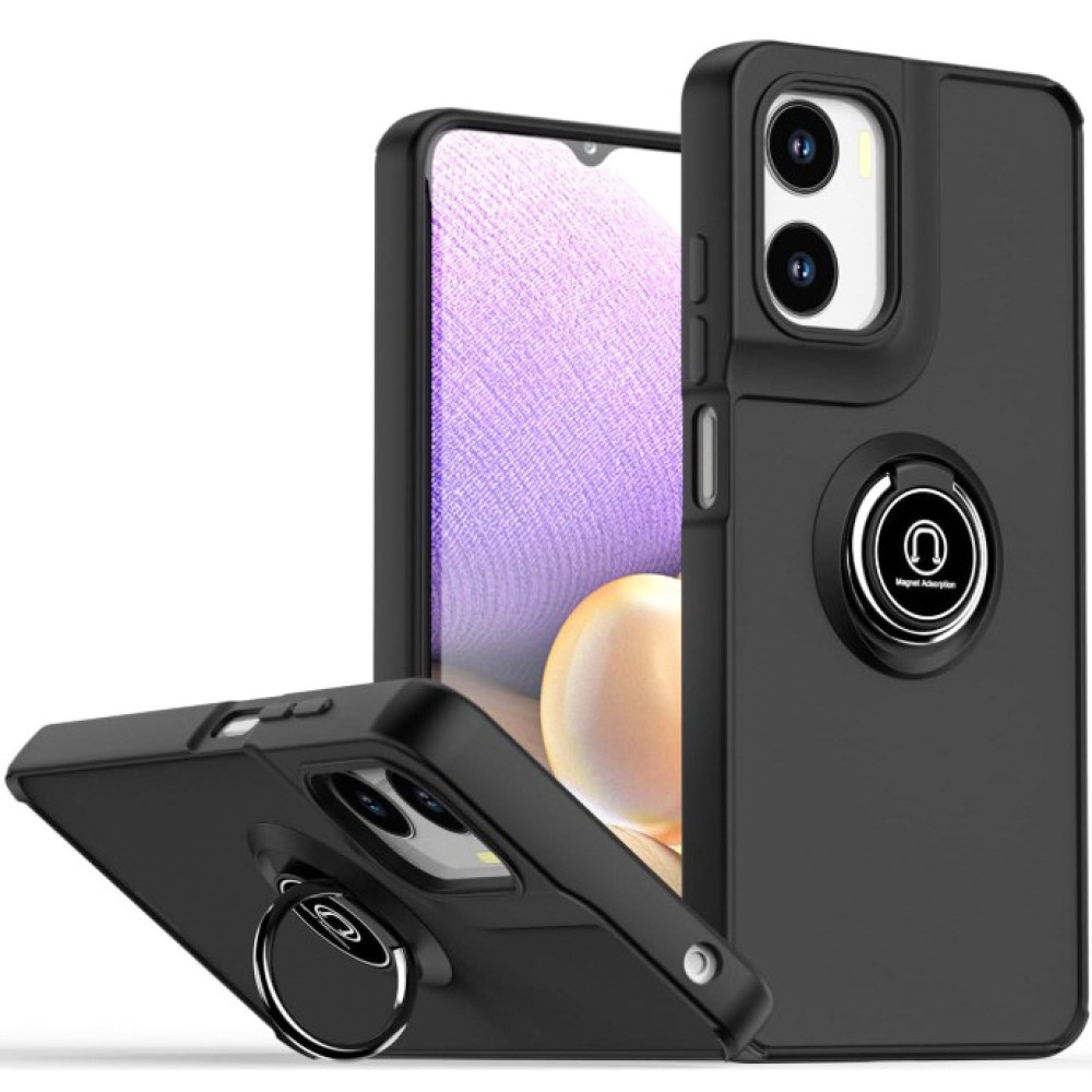 Чехол - накладка TPU Color Matte Ring для Motorola Moto G05 черный