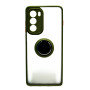 Чохол-накладка TPU Color Matte Ring для Motorola G200 5G оливковий