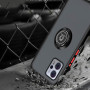 Чохол накладка TPU Color Matte Ring для Motorola Moto G13 / G23 / G53 чорно-червоний