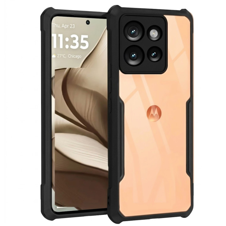 Противоударный чехол Acryl Armor Shell для Motorola Moto G17 / G17 Power, Black