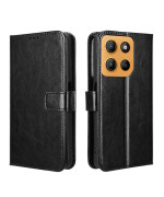 Чохол - книжка Leather Case для Motorola Moto G17 / G17 Power з магнітною застібкою