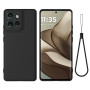 Чехол Silicone Cover Full для Motorola Moto G17 / G17 Power со шнурком - петлей
