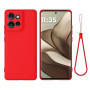 Чехол Silicone Cover Full для Motorola Moto G17 / G17 Power со шнурком - петлей