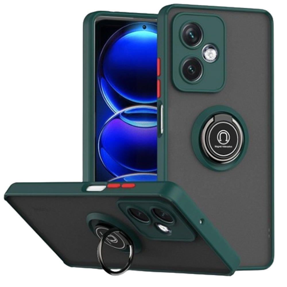 Чехол - накладка TPU Color Matte Ring для Motorola Moto G54 зеленый
