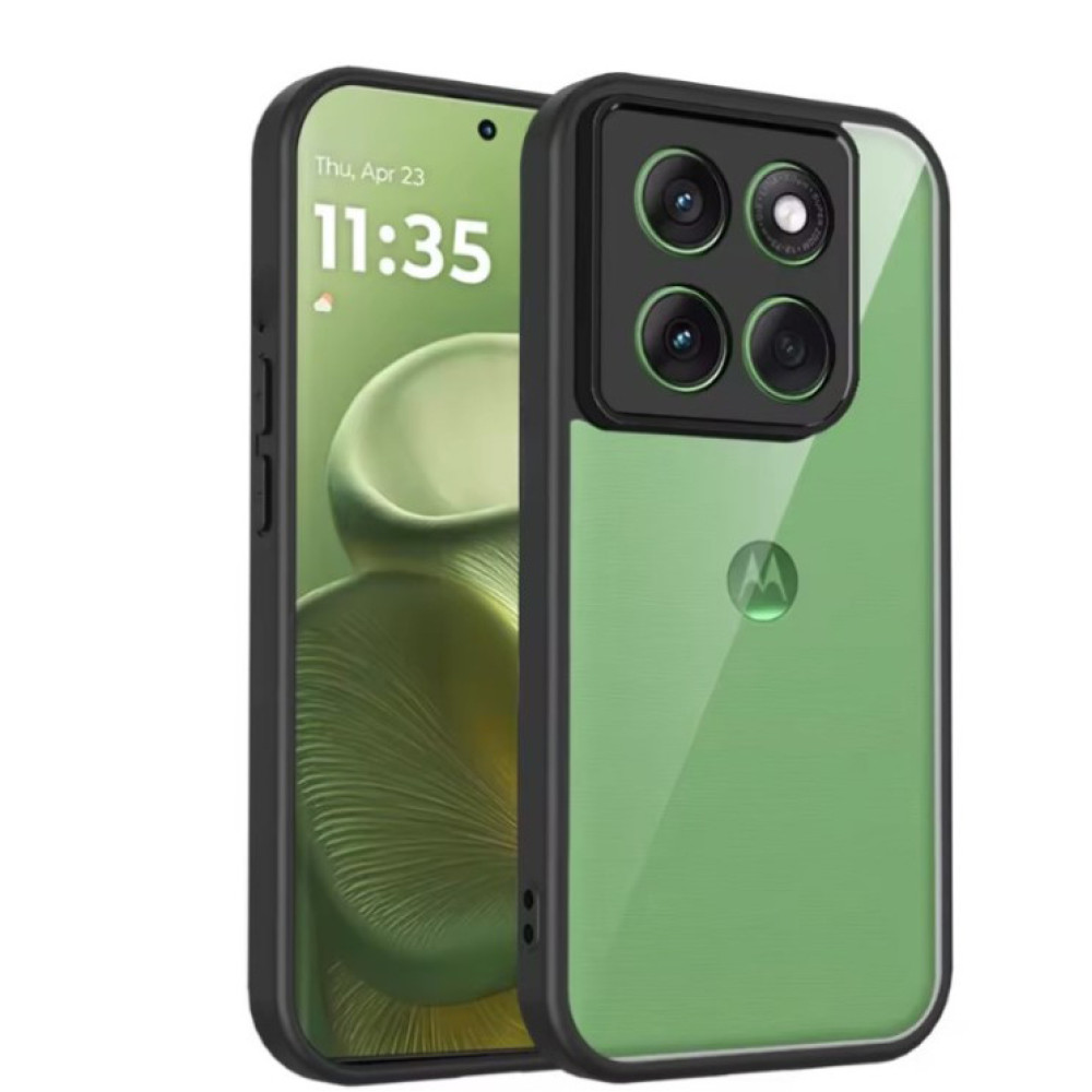 Чехол Color Armor Shell для Motorola Moto G56 с защитой камеры черный