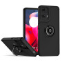 Чохол - накладка TPU Color Matte Ring для Motorola Moto G85 / S50 Neo чорний з червоним