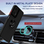 Чохол - накладка TPU Color Matte Ring для Motorola Moto G85 / S50 Neo чорний з червоним
