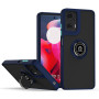 Чохол - накладка TPU Color Matte Ring для Motorola Moto G85 / S50 Neo чорний з червоним